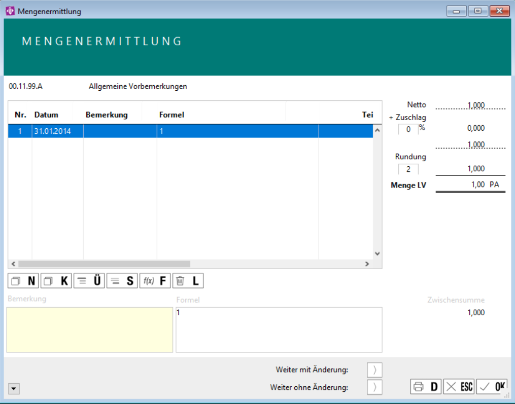 Mengenermittlung